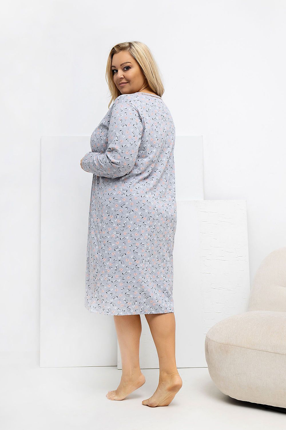 Plus Size Nightgown model 223307 Forever Pink