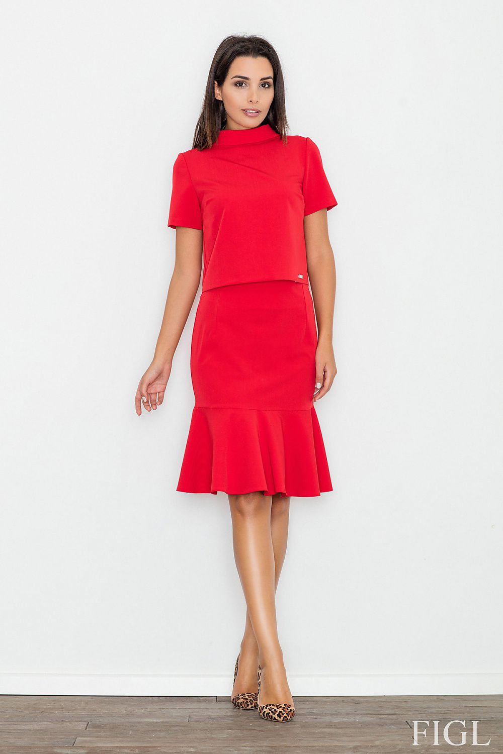 Skirt model 77056 Figl 77056_491439 227 Short Skirt and Top Sets Fashion Nordic