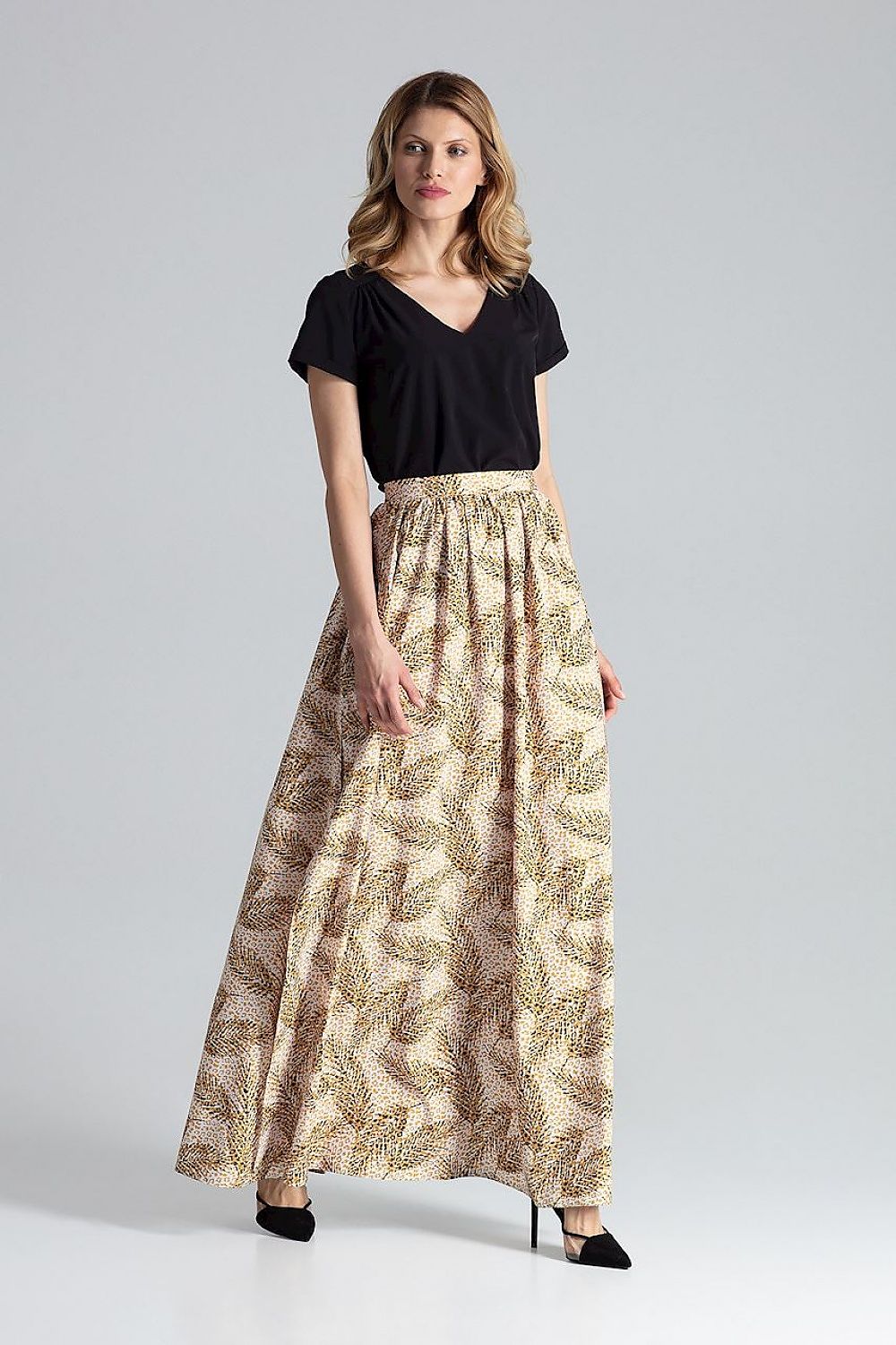 Long skirt model 132472 Figl 132472_819956 312 Short Skirt and Top Sets Fashion Nordic