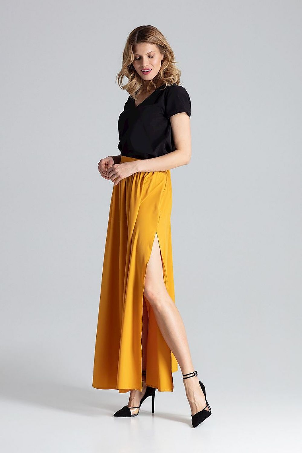 Long skirt model 132472 Figl 132472_819956 312 Short Skirt and Top Sets Fashion Nordic