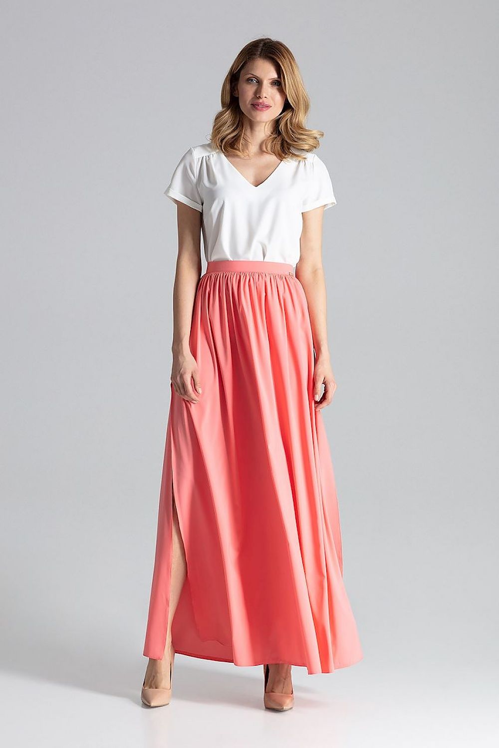 Long skirt model 132472 Figl 132472_819956 312 Short Skirt and Top Sets Fashion Nordic