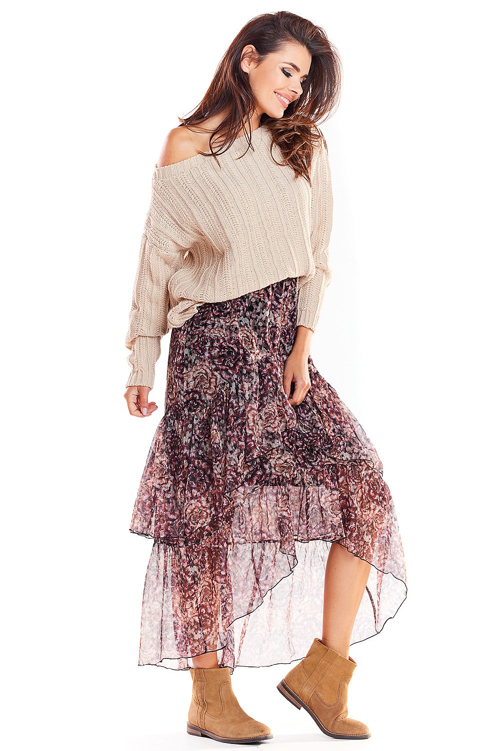 Skirt model 139550 awama 139550_858719 407 Short Skirt and Top Sets Fashion Nordic