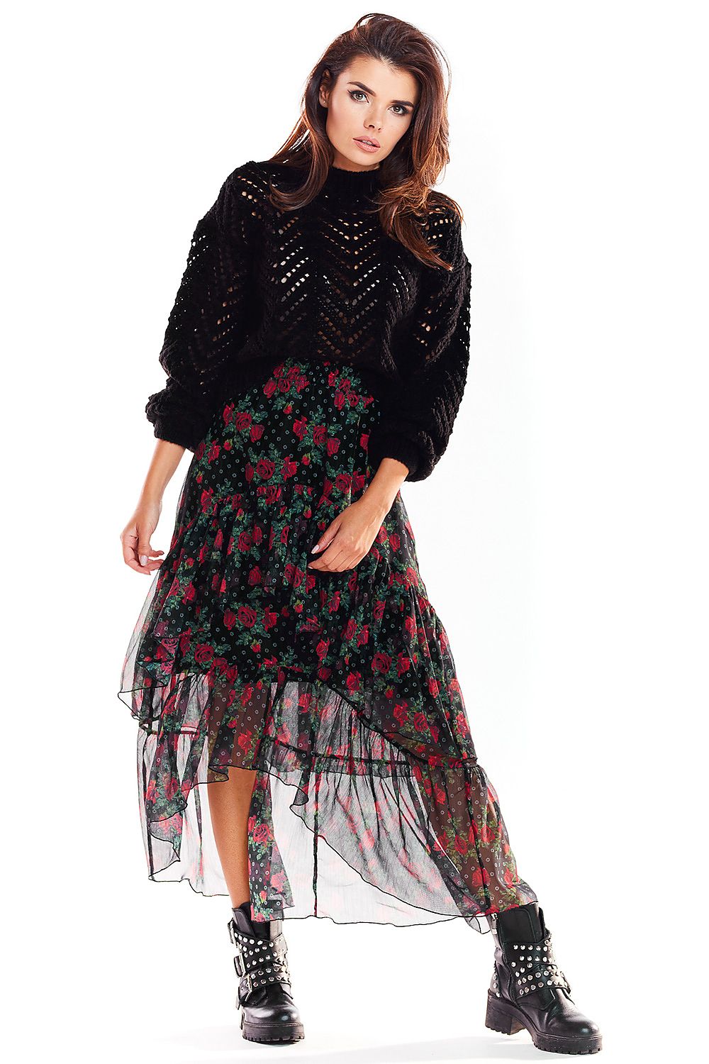 Skirt model 139550 awama 139550_858719 407 Short Skirt and Top Sets Fashion Nordic
